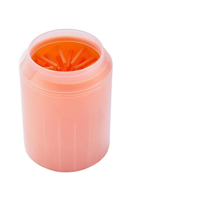 Portable Dog Paw Cleaner Cup with Soft Silicone Combs Outdoor Pet Foot Washer Quick Cleaning Brush Foot Cleaning Bucket for Pets